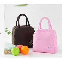 Outdoor Insulated Tote Cooler Food Bag, Polyester Lunch Bag for Office Lady and Students